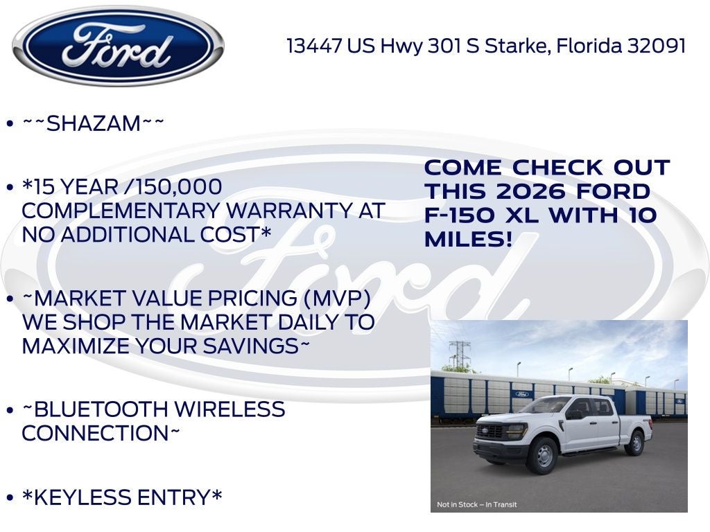 2026 Ford F-150 XL 101A