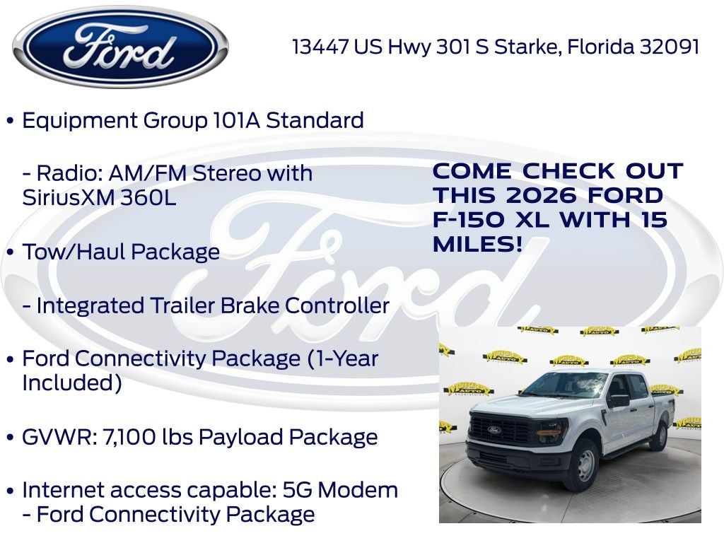 2026 Ford F-150 XL 101A