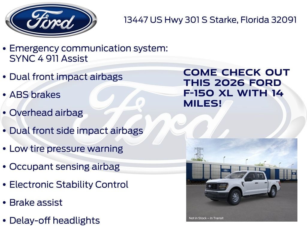 2026 Ford F-150 XL 101A