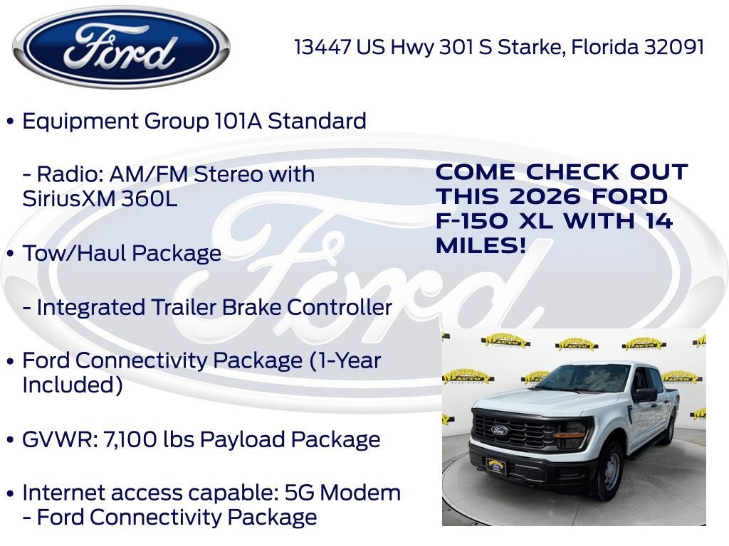 2026 Ford F-150 XL 101A