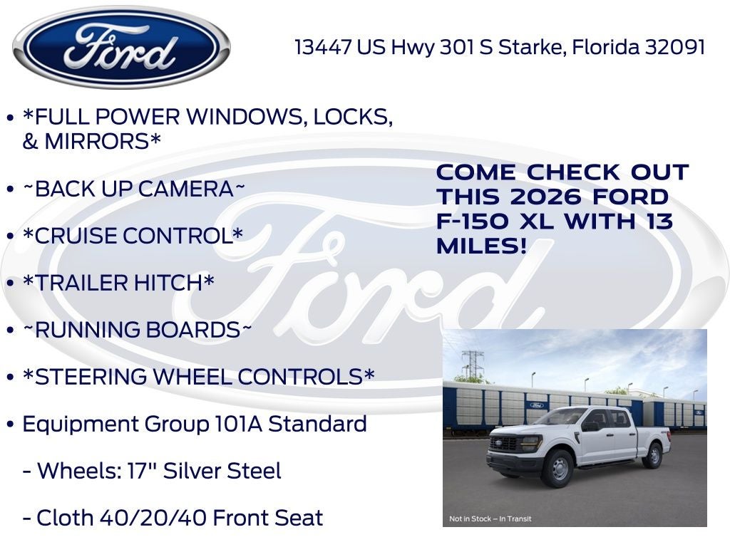 2026 Ford F-150 XL 101A