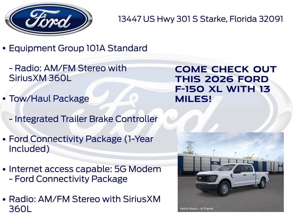 2026 Ford F-150 XL 101A