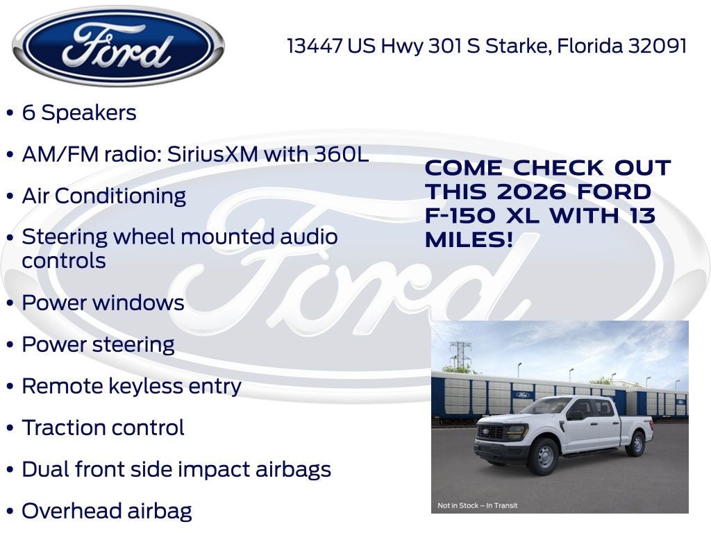 2026 Ford F-150 XL 101A