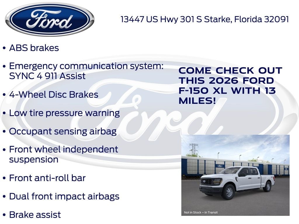 2026 Ford F-150 XL 101A