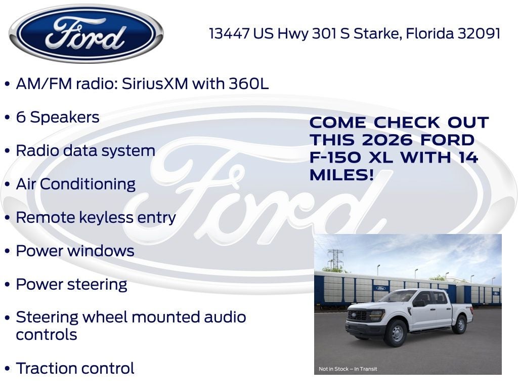 2026 Ford F-150 XL 101A