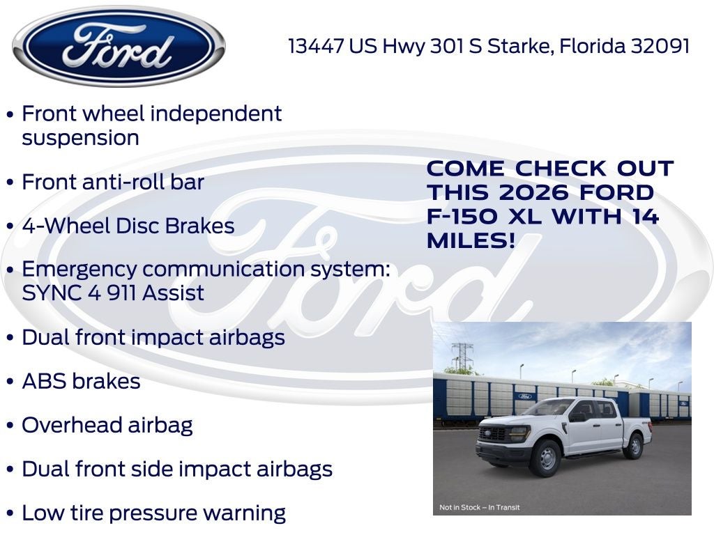 2026 Ford F-150 XL 101A