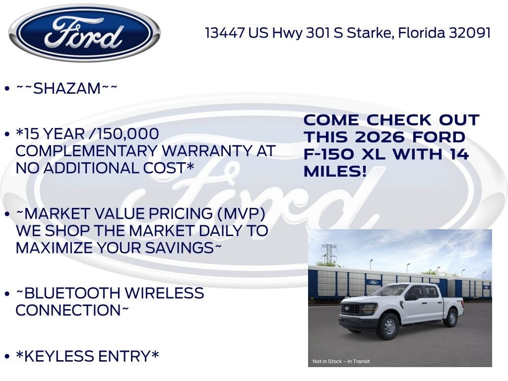 2026 Ford F-150 XL 101A