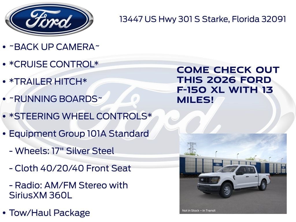 2026 Ford F-150 XL 101A