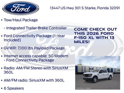 2026 Ford F-150 XL 101A
