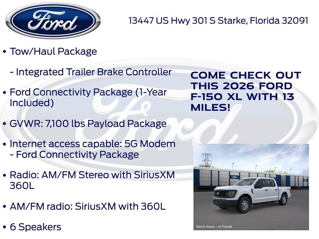 2026 Ford F-150 XL 101A