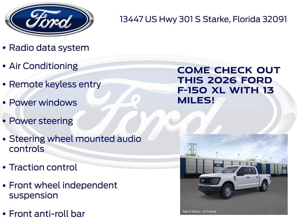 2026 Ford F-150 XL 101A