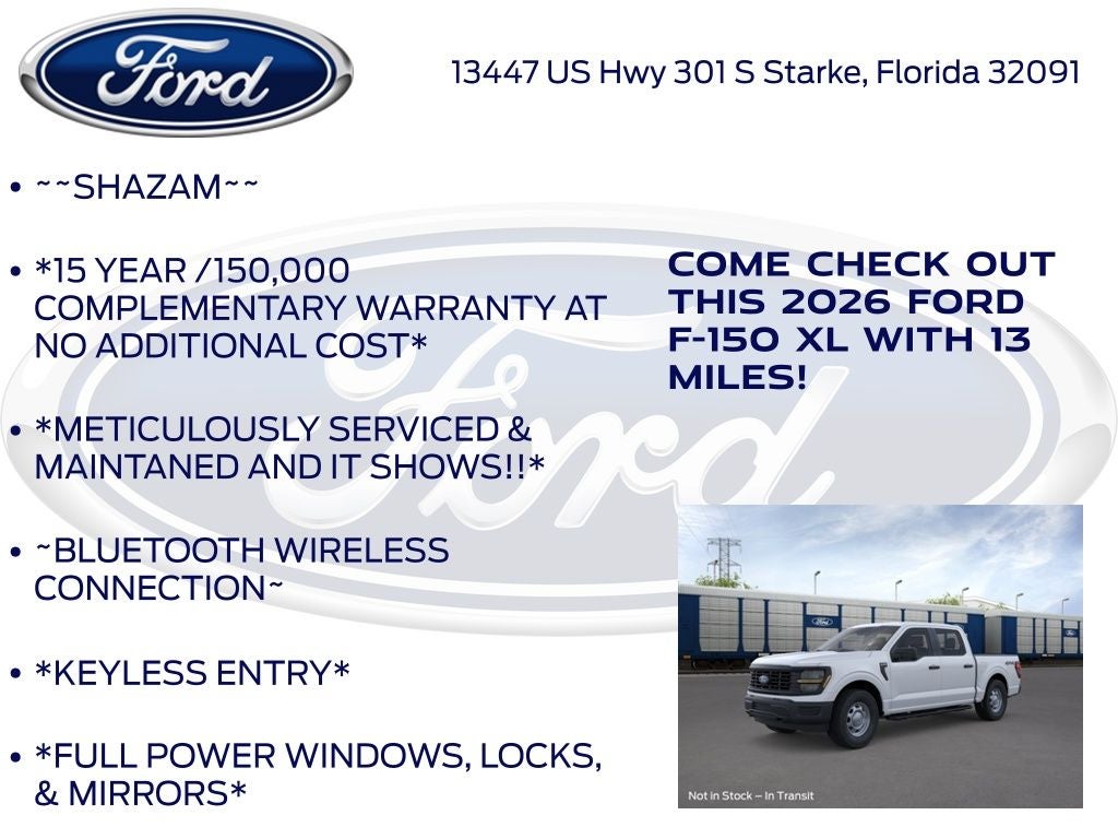 2026 Ford F-150 XL 101A