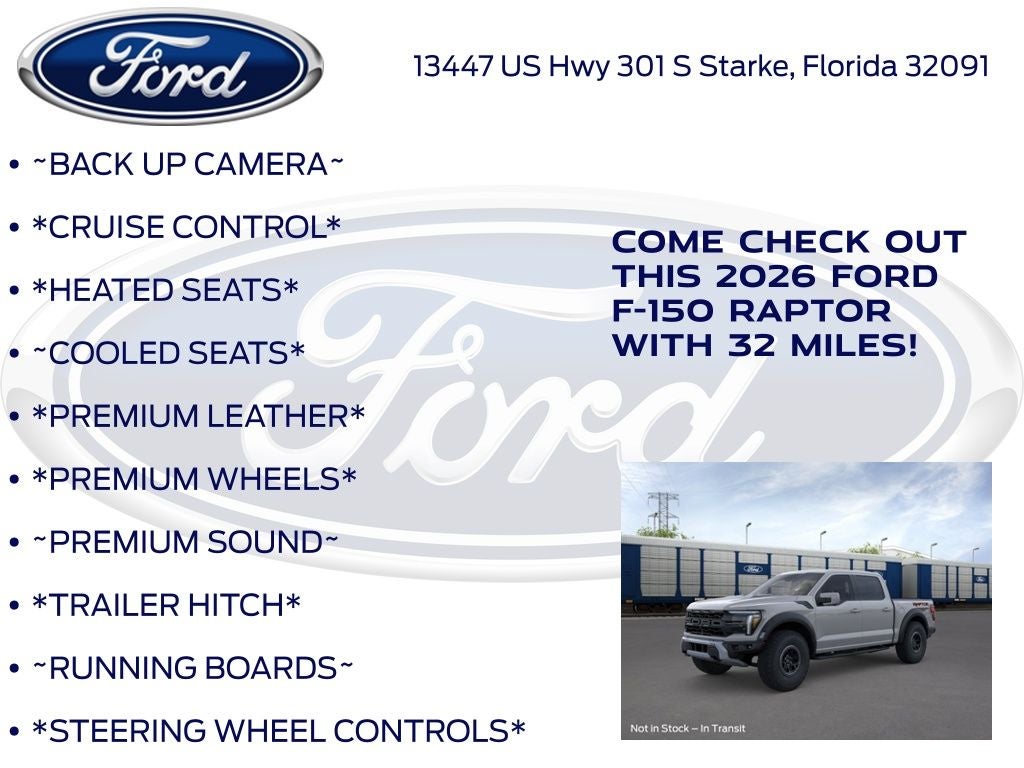 2026 Ford F-150 Raptor 802A