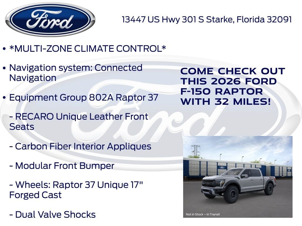 2026 Ford F-150 Raptor 802A