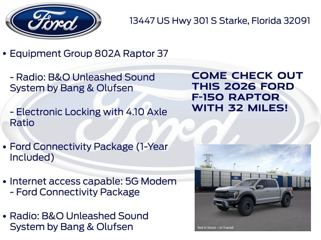2026 Ford F-150 Raptor 802A