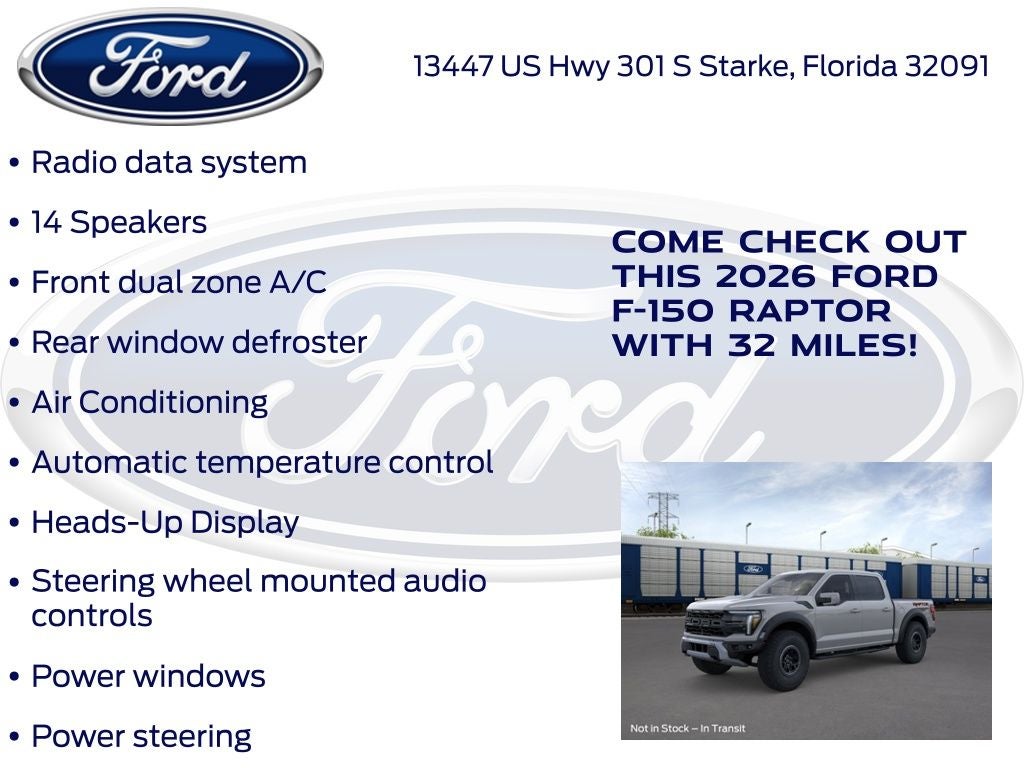 2026 Ford F-150 Raptor 802A