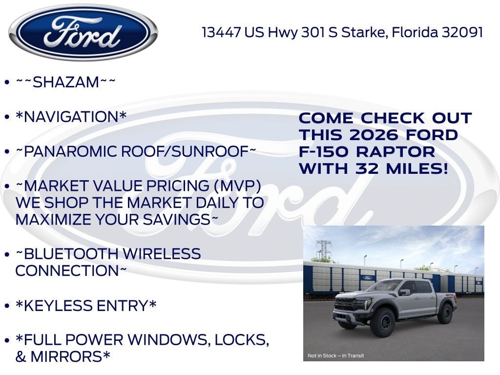 2026 Ford F-150 Raptor 802A