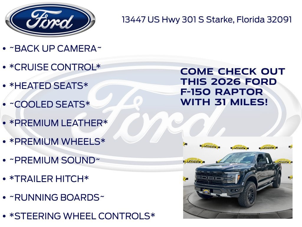 2026 Ford F-150 Raptor 801A