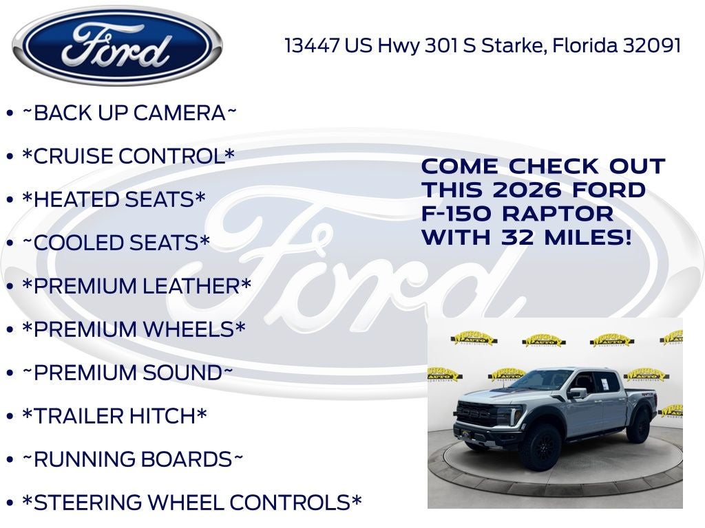 2026 Ford F-150 Raptor 801A