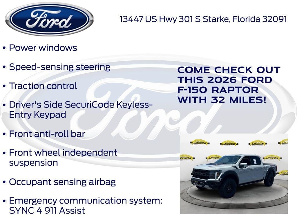 2026 Ford F-150 Raptor 801A