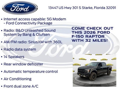 2026 Ford F-150 Raptor 801A