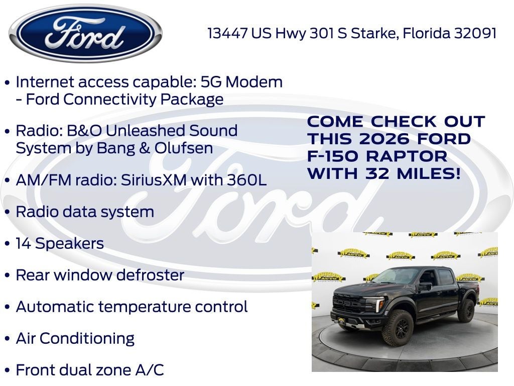 2026 Ford F-150 Raptor 801A