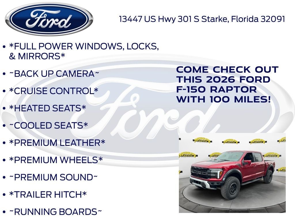 2026 Ford F-150 Raptor 802A