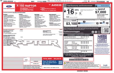 2026 Ford F-150 Raptor 802A