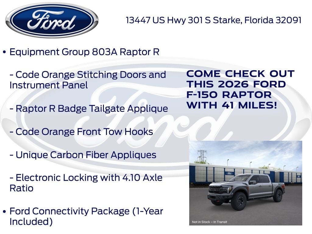 2026 Ford F-150 Raptor R 803A