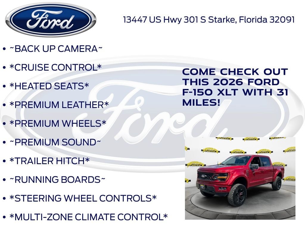 2026 Ford F-150 XLT Black Widow Package 303A