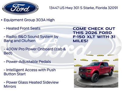 2026 Ford F-150 XLT Black Widow Package 303A