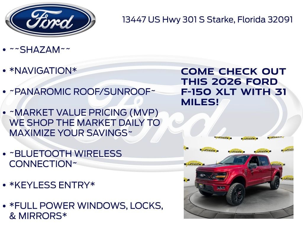 2026 Ford F-150 XLT Black Widow Package 303A