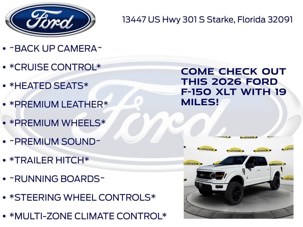 2026 Ford F-150 XLT Black Widow Package 303A