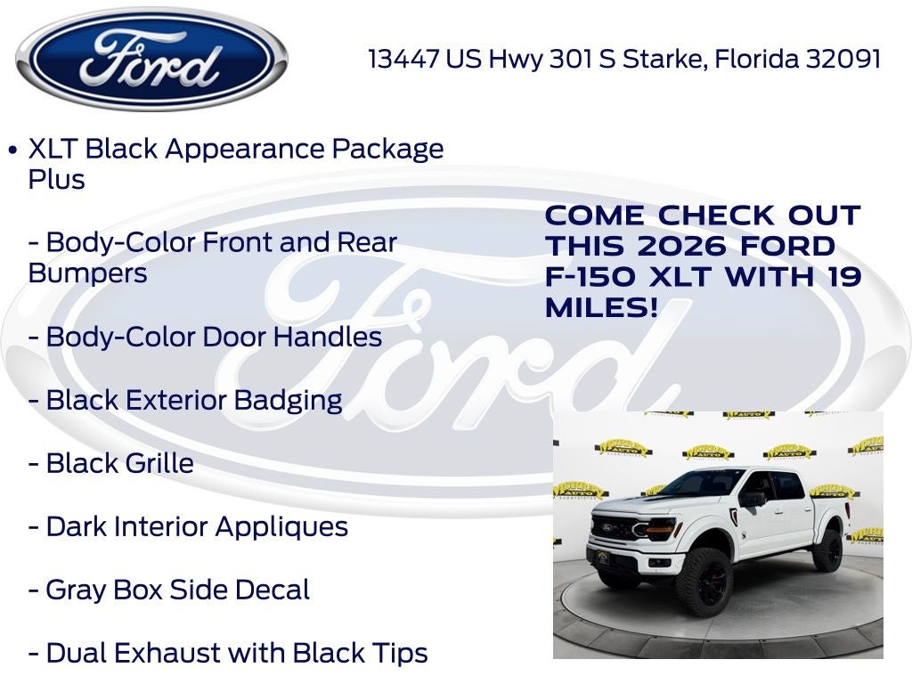 2026 Ford F-150 XLT Black Widow Package 303A