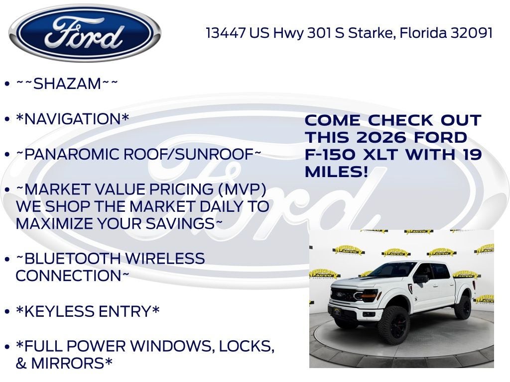 2026 Ford F-150 XLT Black Widow Package 303A