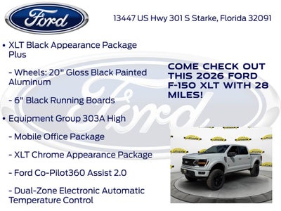 2026 Ford F-150 XLT Black Widow Package 303A