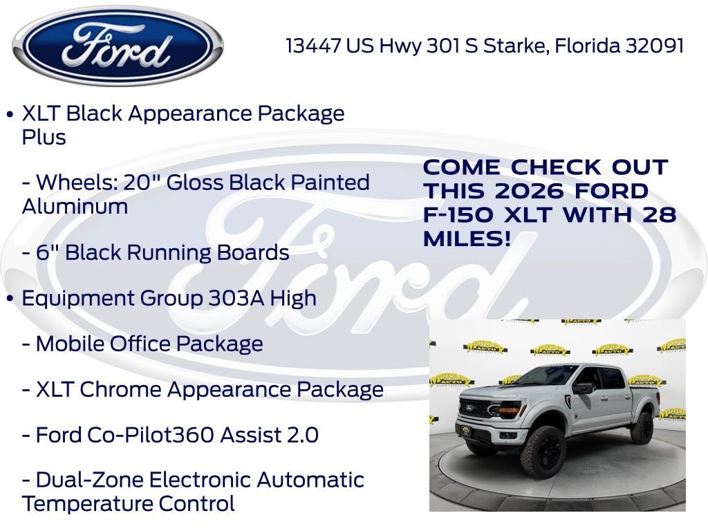 2026 Ford F-150 XLT Black Widow Package 303A