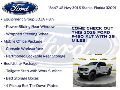 2026 Ford F-150 XLT Black Widow Package 303A