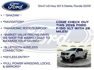 2026 Ford F-150 XLT Black Widow Package 303A