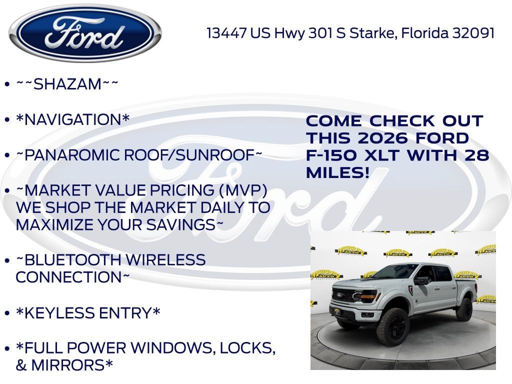 2026 Ford F-150 XLT Black Widow Package 303A