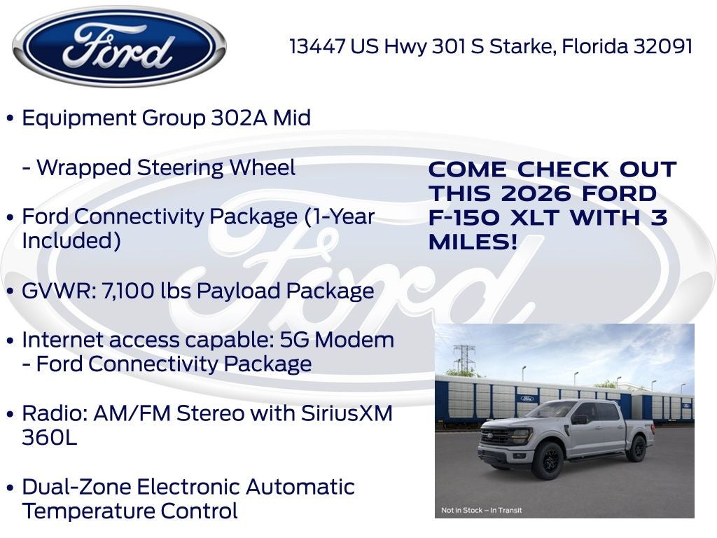 2026 Ford F-150 XLT 302A