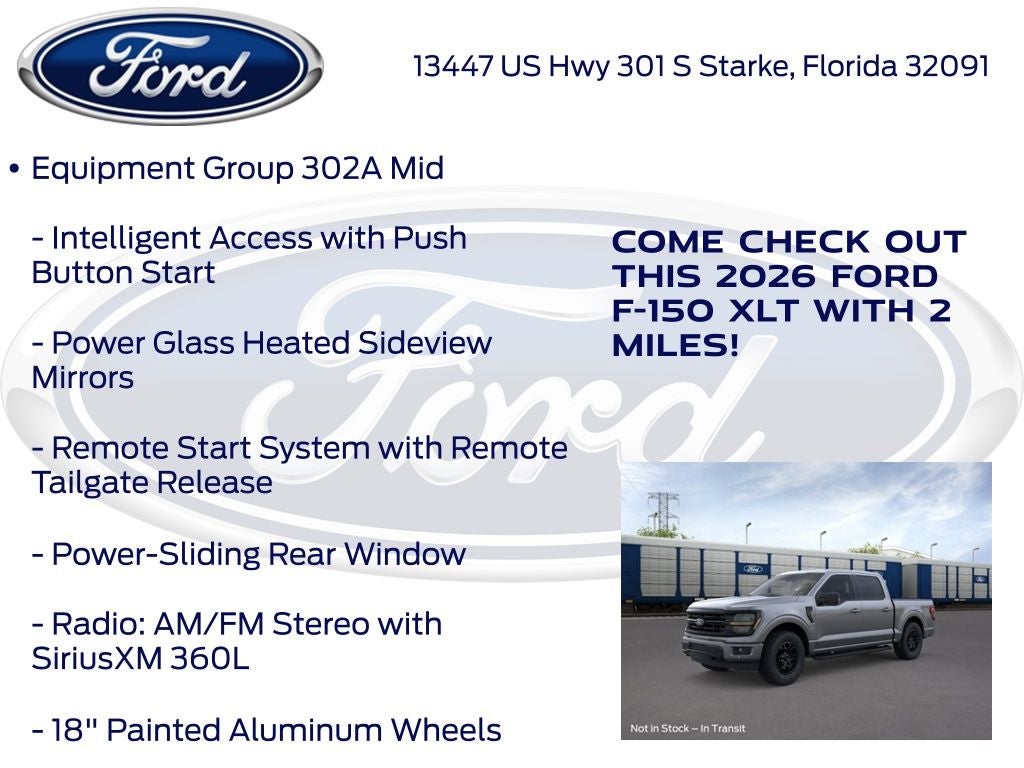 2026 Ford F-150 XLT 302A