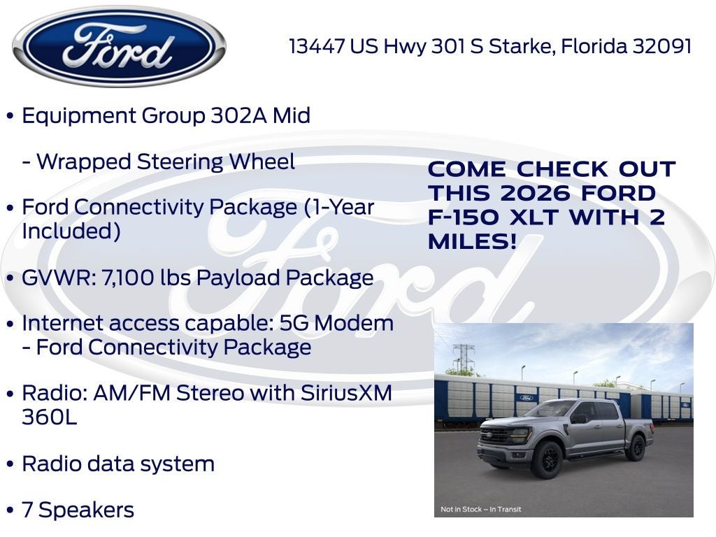 2026 Ford F-150 XLT 302A