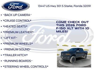 2026 Ford F-150 XLT Black Widow Package 303A