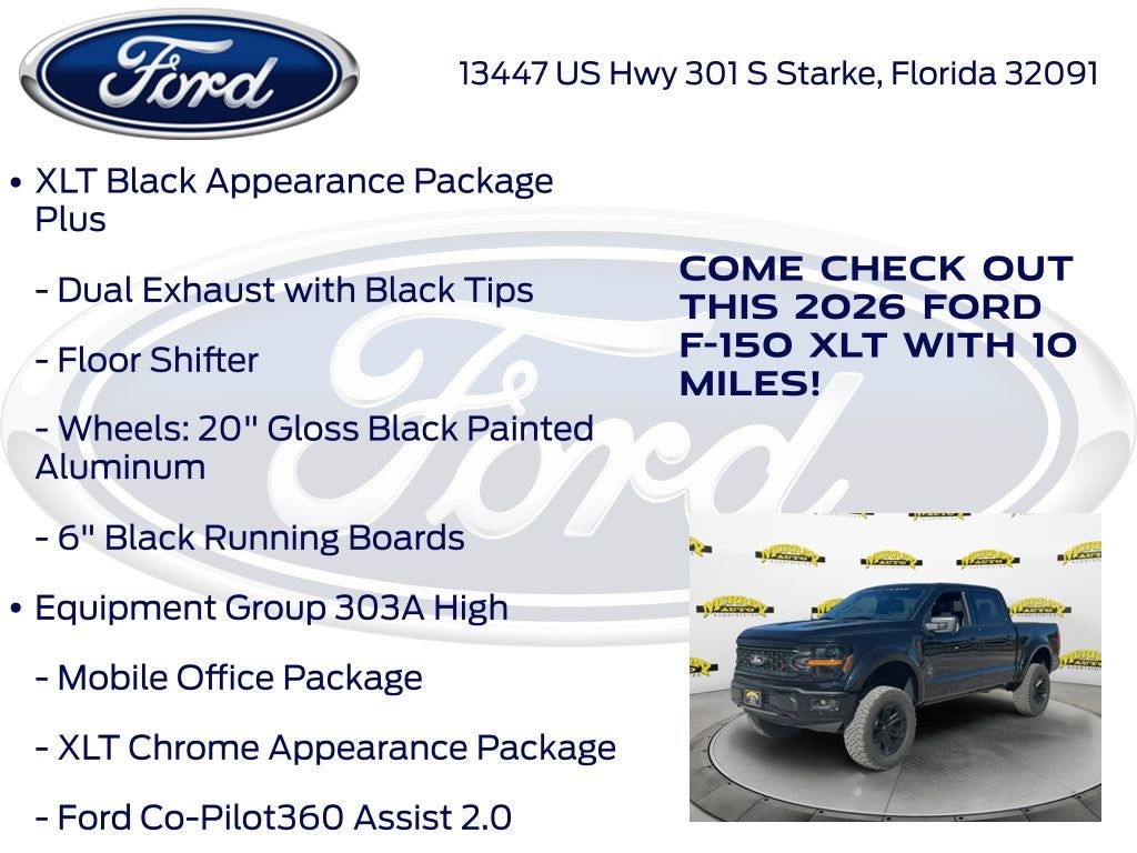 2026 Ford F-150 XLT Black Widow Package 303A