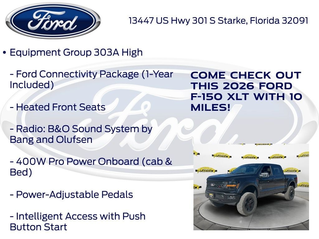 2026 Ford F-150 XLT Black Widow Package 303A