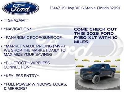 2026 Ford F-150 XLT Black Widow Package 303A