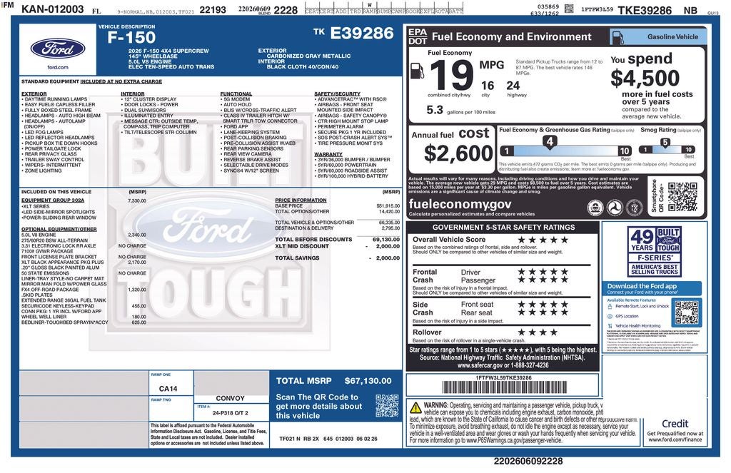 2026 Ford F-150 XLT 302A