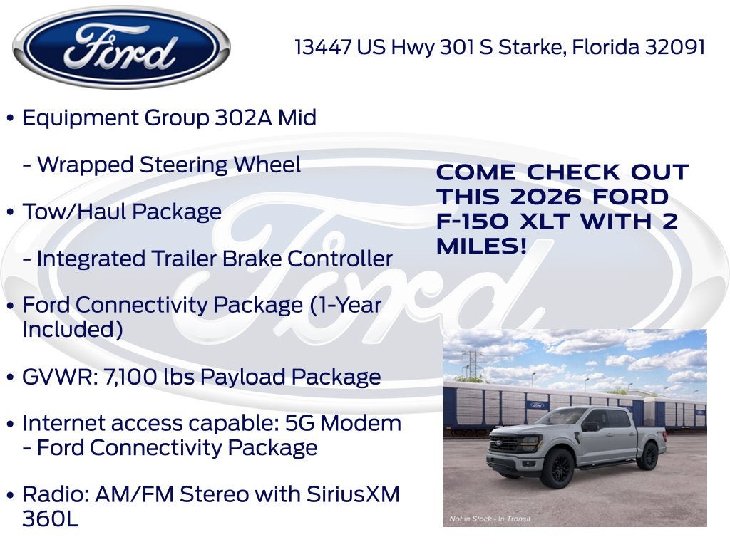 2026 Ford F-150 XLT 302A