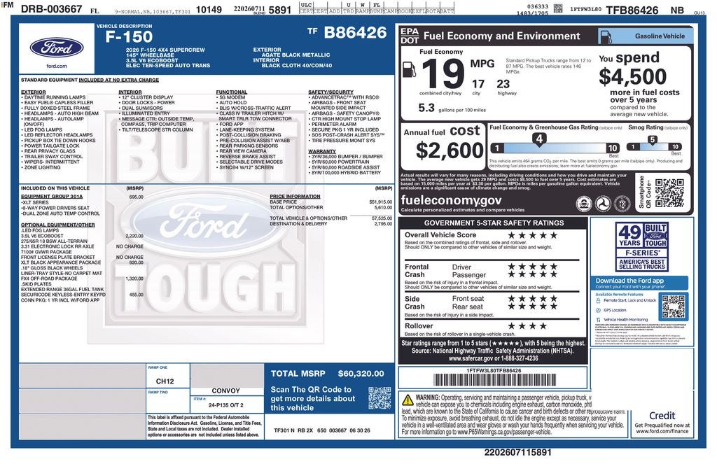 2026 Ford F-150 XLT 301A